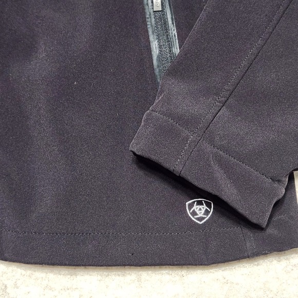Ariat Womens Jacket Size M Medium Full Zip Black Softshell Athletic - Picture 4 of 6